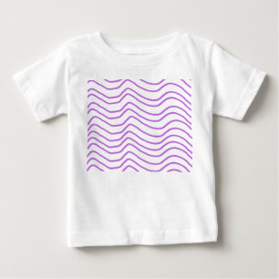 Bébé T-shirt Motif pour enfants avec vague violet