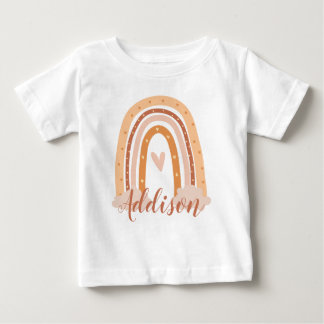 Bébé T-Shirt Neutre Boho Arc-en-ciel pour enfants Toddl