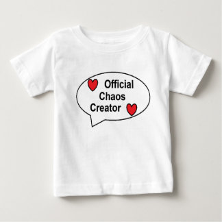 Bébé T-shirt officiel pour enfants créateurs de chaos -