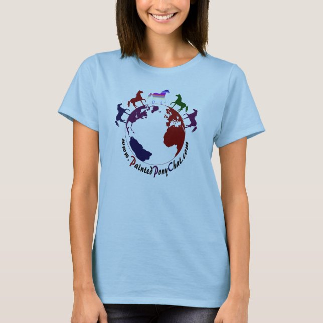 Bébé - T-shirt peint de conversation de poney (Devant)