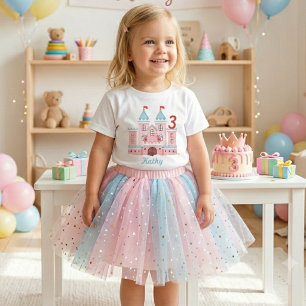 Bébé T-Shirt personnalisé avec nom et âge pour tout-pet