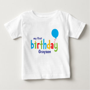Bébé T-shirt personnalisé mignon pour premier anniversa