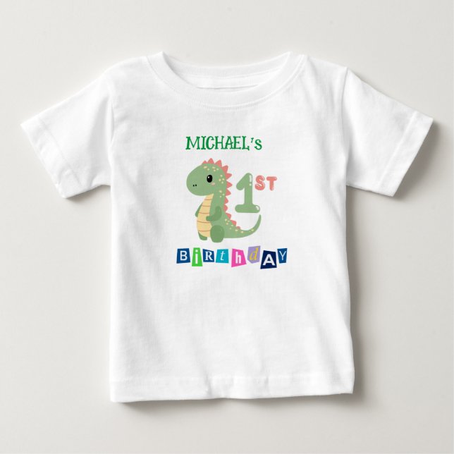 Bébé T-Shirt personnalisé pour enfant pour son 1er anni (Devant)