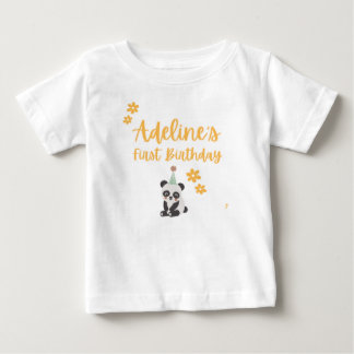 Bébé T-Shirt personnalisé pour le premier anniversaire
