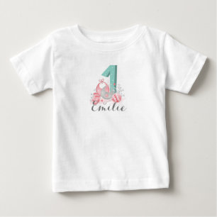Bébé T-shirt personnalisé pour le premier anniversaire