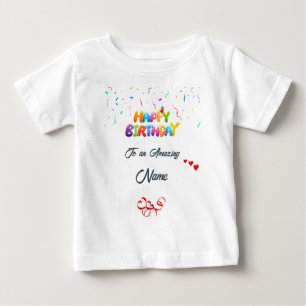 Bébé T-shirt personnalisé pour le premier anniversaire
