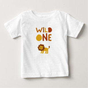 Bébé T-shirt "Petit Fauve" pour le premier anniversaire