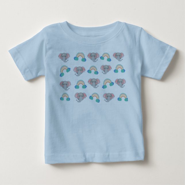 Bébé T-shirt pour bébés au design adorable. (Devant)
