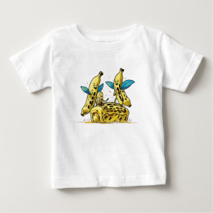 Bébé T-shirt pour enfant à la banane et au pain