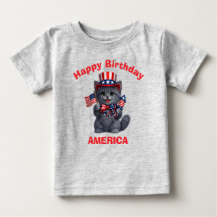 Bébé T-shirt pour enfant au thème patriotique avec un c