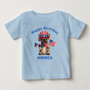 Bébé T-Shirt pour enfant avec chiot Bouledogue Français