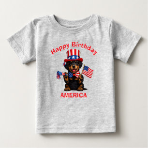 Bébé T-Shirt pour enfant avec chiot Doberman (2 ans) et