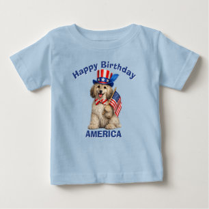 Bébé T-Shirt pour enfant patriotique Afghan Hound (2v)