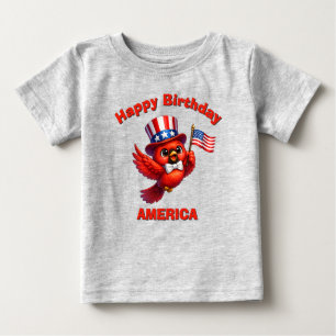 Bébé T-Shirt pour enfant patriotique Cardinal (4m)