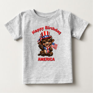 Bébé T-Shirt pour enfant patriotique de Buffalo (5ak)