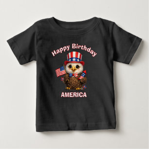 Bébé T-Shirt pour enfant patriotique Eagle (4e)