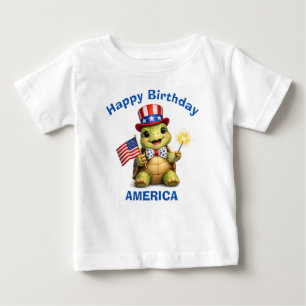 Bébé T-shirt pour enfant Turlute (3b) Patriotique