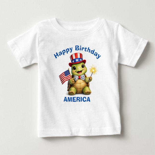 Bébé T-shirt pour enfant Turlute (3b) Patriotique (Devant)