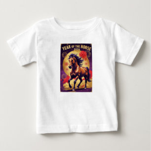 Bébé T-shirt pour enfants Année du Cheval Nouvel An lun