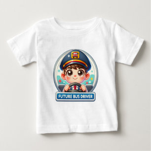 Bébé T-shirt pour enfants futur conducteur de bus - Des
