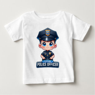 Bébé T-shirt pour enfants futur policier - Dessin animé