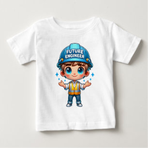 Bébé T-shirt pour enfants futurs ingénieurs - Dessin an