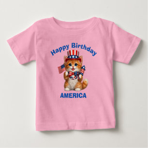 Bébé T-Shirt pour enfants Kitten Orange (1p) Patriotiqu