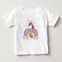 T-SHIRT POUR ENFANTS : UNICORN SUR UNE BOULE À PLU