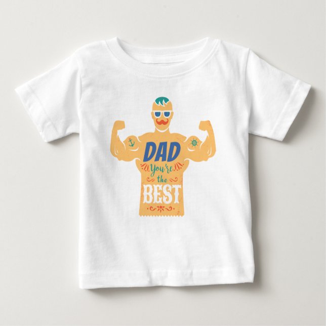 Bébé T-shirt pour Fête des pères (Devant)