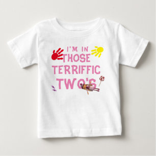 Bébé T-shirt pour fille tout-petite des Terribles Deux