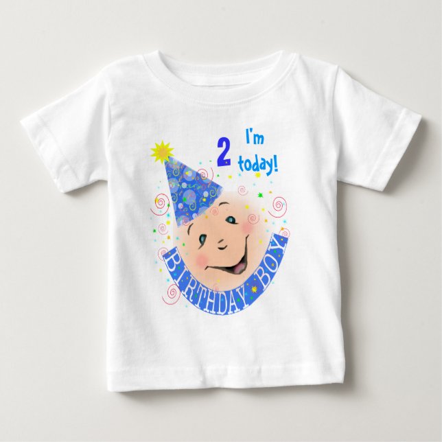 Bébé T-shirt pour garçon anniversaire (Devant)