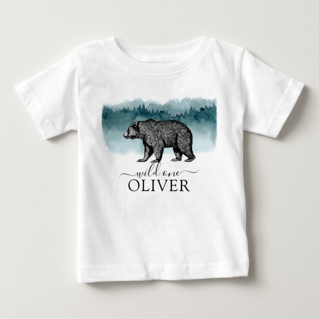 Bébé T-Shirt pour garçon d'anniversaire de l'ours de ma (Devant)