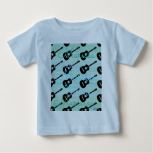 Bébé T-shirt pour guitare HAMbyWG - avec votre nom
