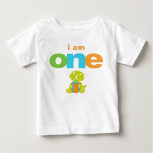 Bébé T-shirt pour le 1er anniversaire de Dinosaur Enfan