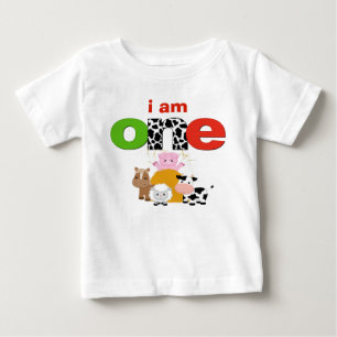 Bébé T-shirt pour le 1er anniversaire de la ferme Barny