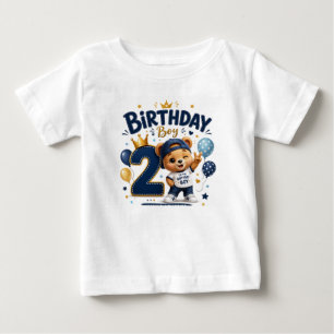 Bébé T-shirt pour le 2ème anniversaire d'un garçon, our
