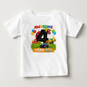 Bébé T-shirt pour le 4ème anniversaire des enfants   Te