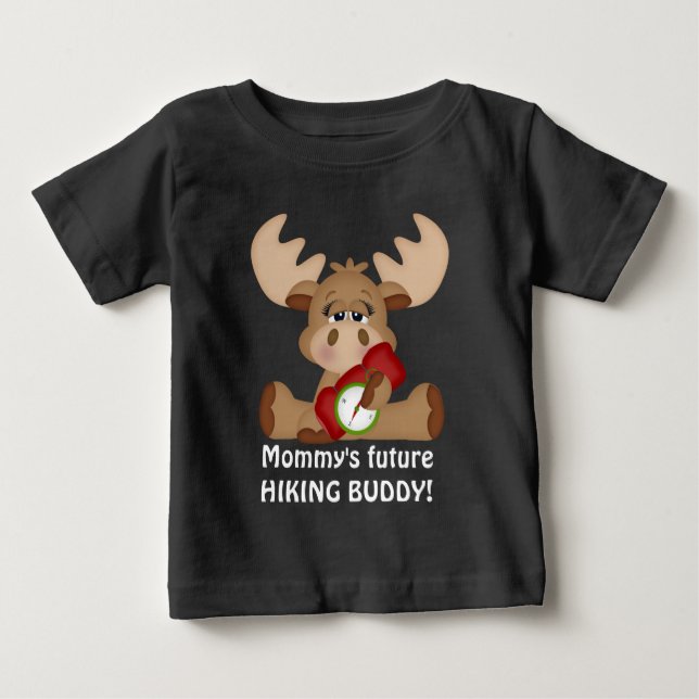 Bébé T-shirt pour le futur de maman Randonnée Buddy (Devant)