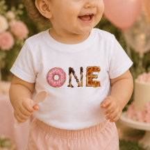 T-shirt pour le premier anniversaire de bébé, doux