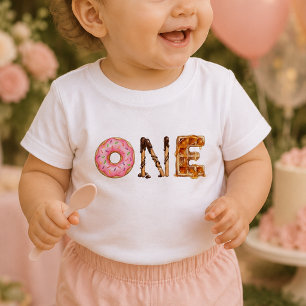 Bébé T-shirt pour le premier anniversaire de bébé, doux