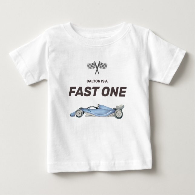 Bébé T-shirt pour le premier anniversaire de la petite  (Devant)