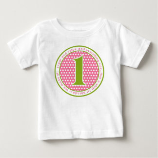 Bébé T-shirt pour le premier anniversaire du sucre et d