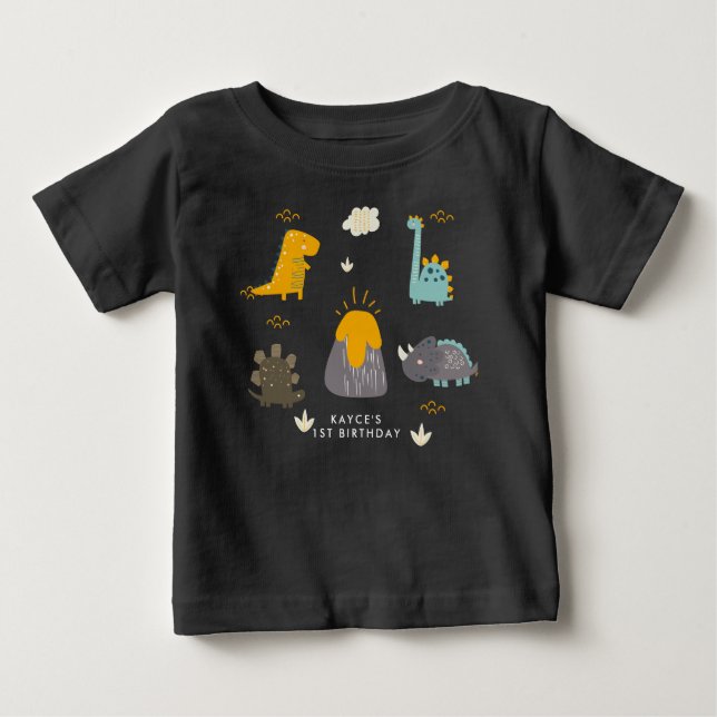 Bébé T-shirt pour le premier anniversaire d'un garçon a (Devant)