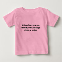 T-shirt pour nourrissons