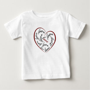 Bébé T-shirt pour tout-petit à cœur d'amour