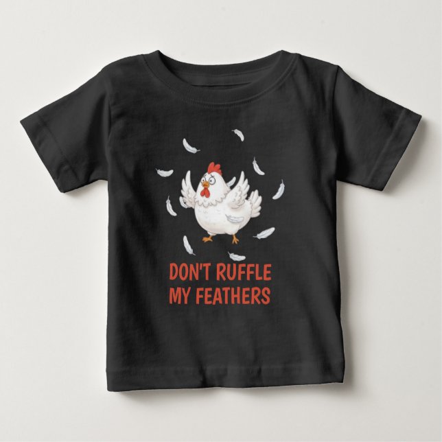Bébé T-shirt pour tout-petit à plumes de poulet (Devant)