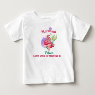Bébé T-shirt pour tout-petit à thème sirène