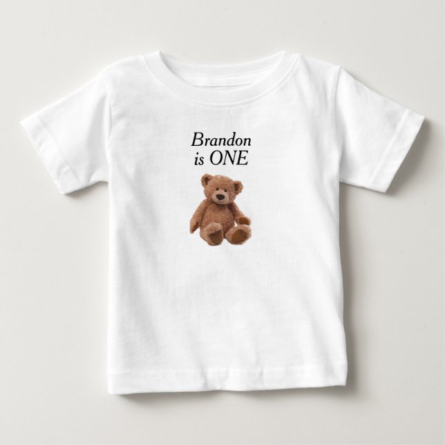Bébé T-Shirt pour tout-petit avec âge brodé (Devant)