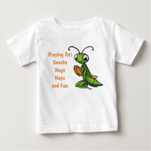 Bébé T-shirt pour tout-petit avec une mante religieuse 