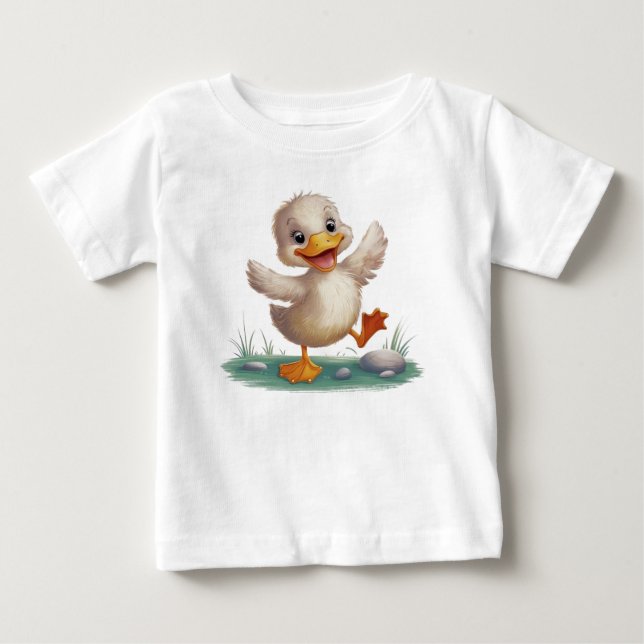 Bébé T-shirt pour tout-petit Canard Mignon (Devant)